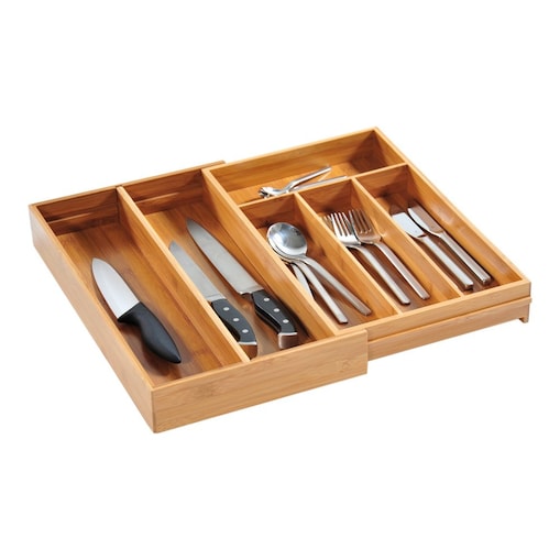 Wkład na sztućce z regulacją 26-49 cm, bambusowy, KESPER