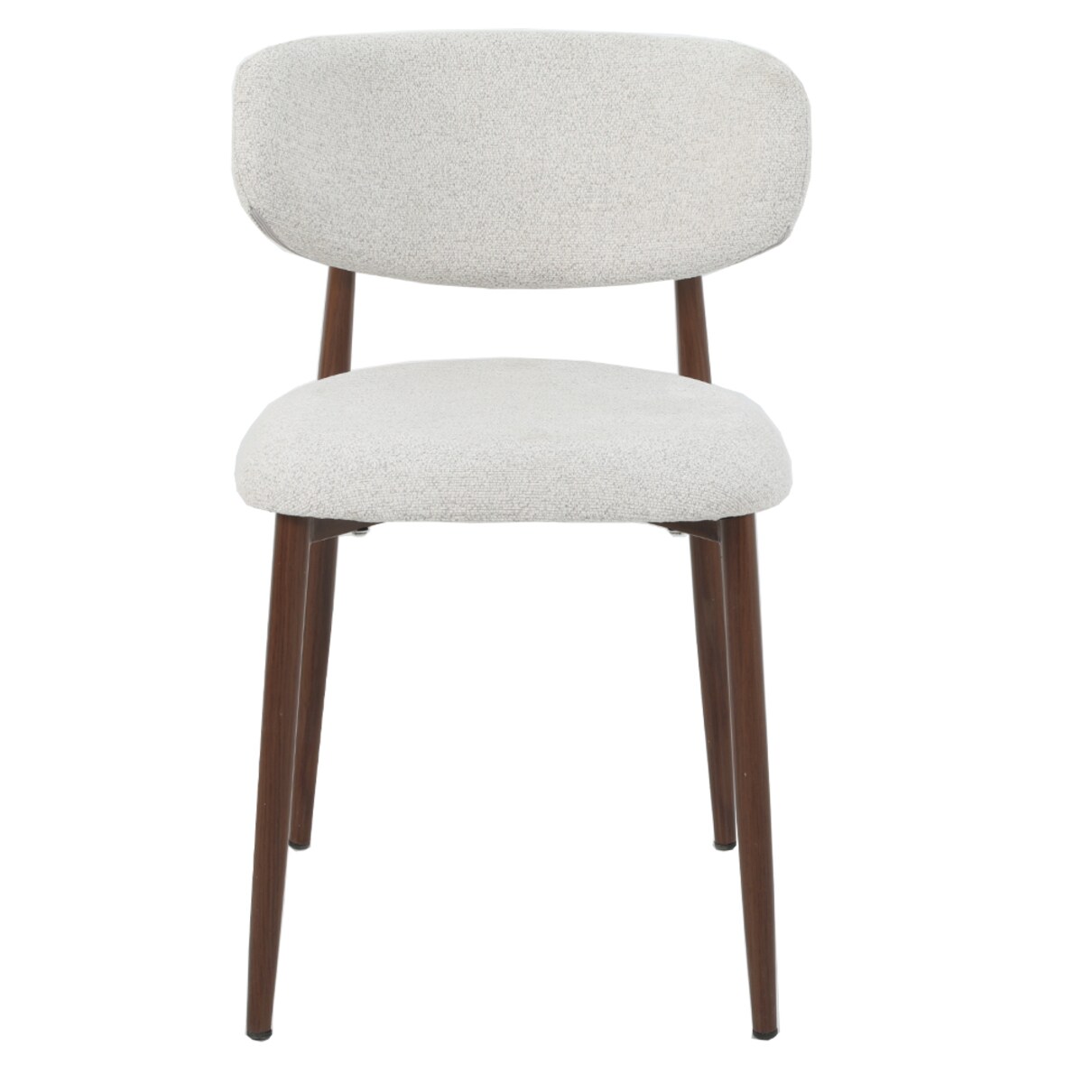 Krzesło tapicerowane INES beżowy melanż do salonu jadalni