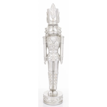 Figurka - Dziadek do orzechów 43x9,5x9 cm SILVER