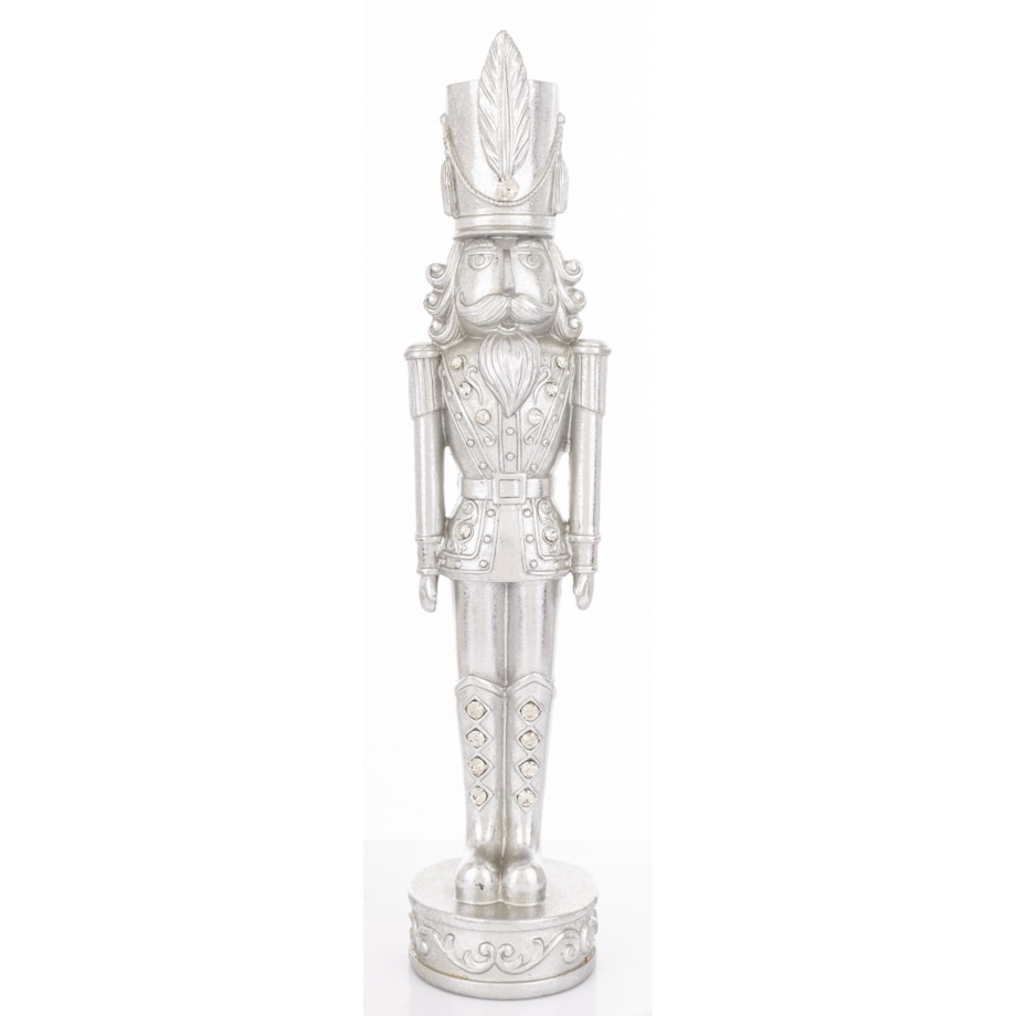 Figurka - Dziadek do orzechów 43x9,5x9 cm SILVER