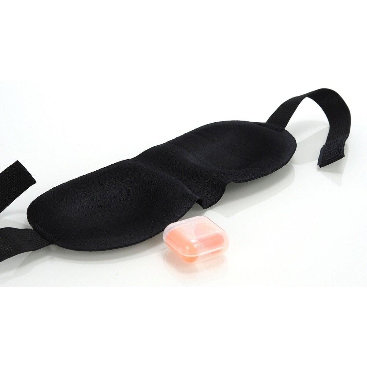 Poduszka podróżna na szyję Dr.Bacty - szara. Plus zatyczki do uszu i opaska na oczy