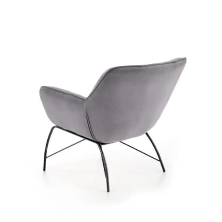 Fotel tapicerowany BELTON szary