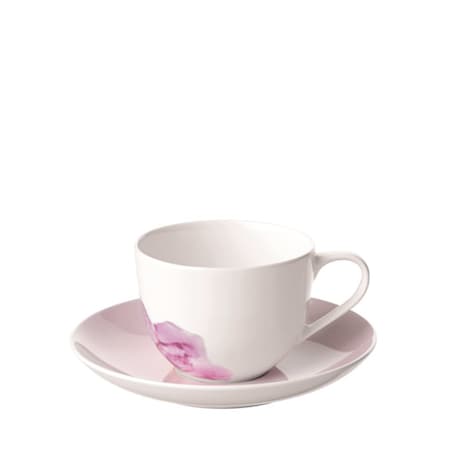 Spodek do filiżanki do kawy Rose Garden różowy, 14 cm, Villeroy & Boch