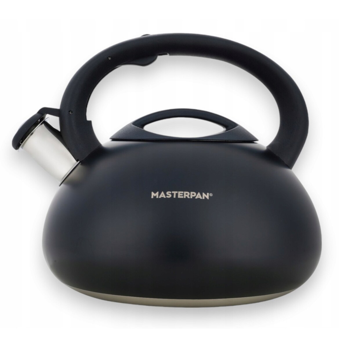 Duży Czarny Tradycyjny Czajnik Z Gwizdkiem Stalowy 3L Na Indukcję Gaz