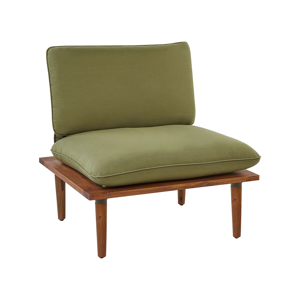 Zestaw wypoczynkowy dla 4 osób Drewno akacjowe (certyfikat FSC®) Oliwkowy FRASCATI