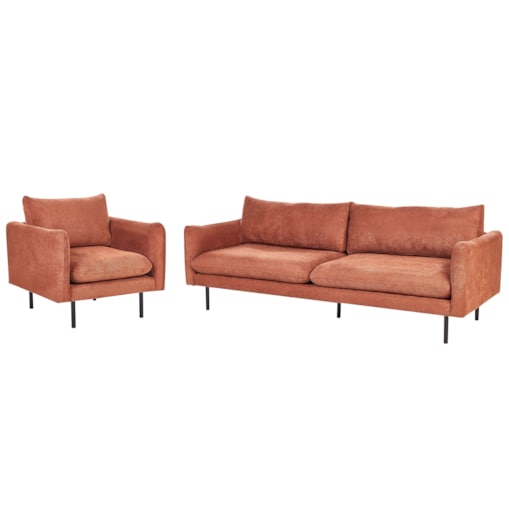 Komplet wypoczynkowy dla 4 osób VINTERBRO Szenil Złoty brąz