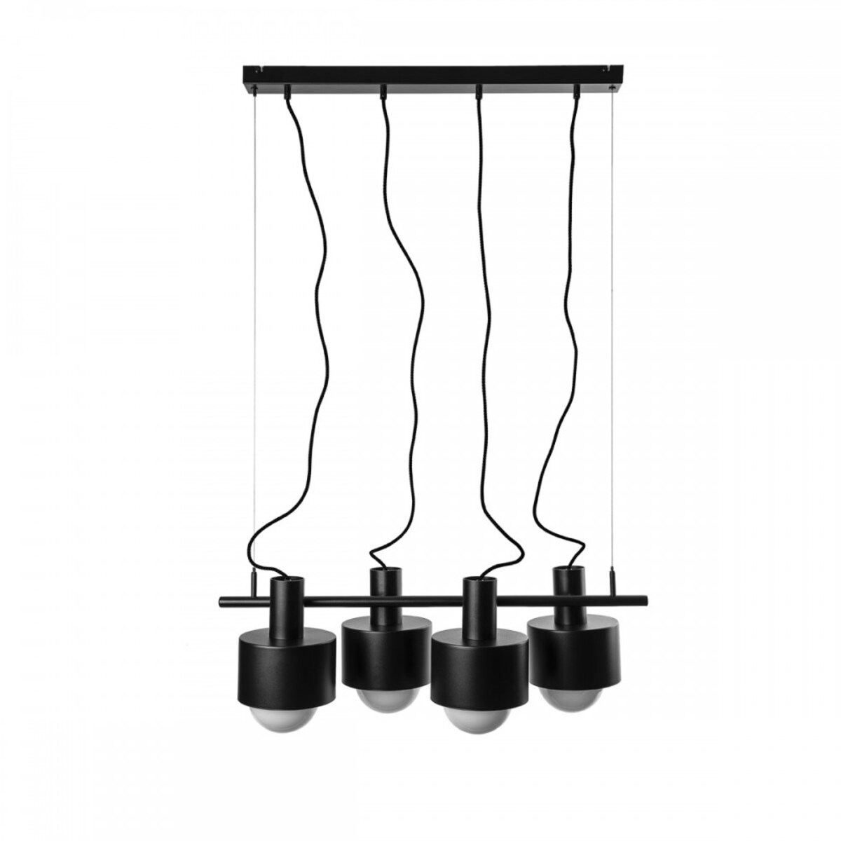 ENKEL 4 czarna sufitowa lampa wisząca