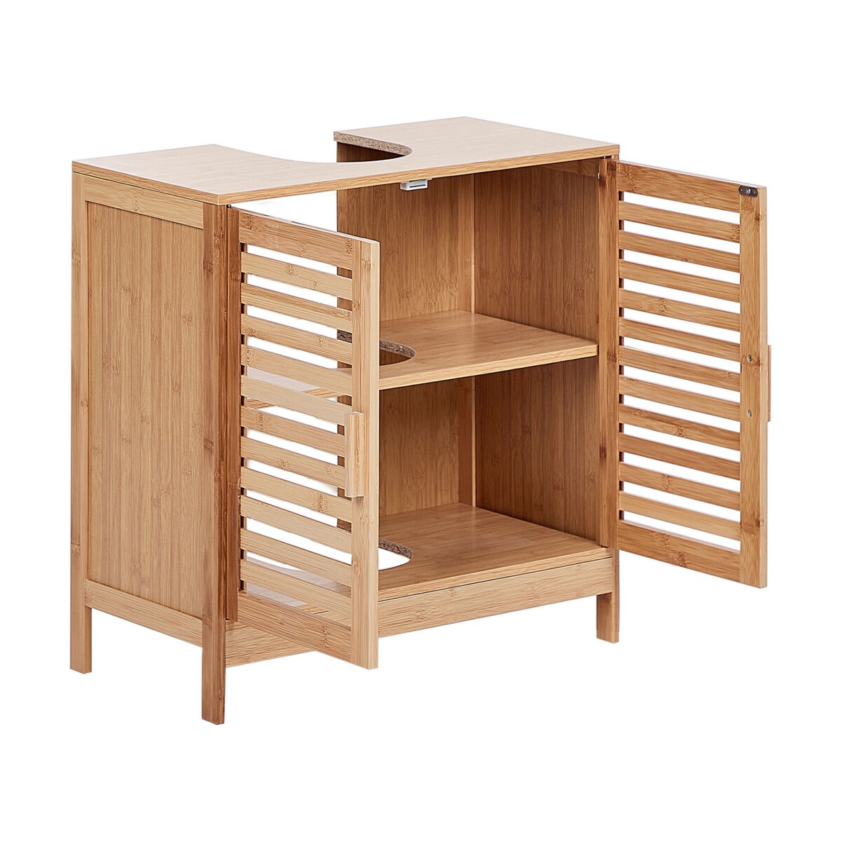 Bambusowa szafka pod umywalkę jasne drewno MISSOULA