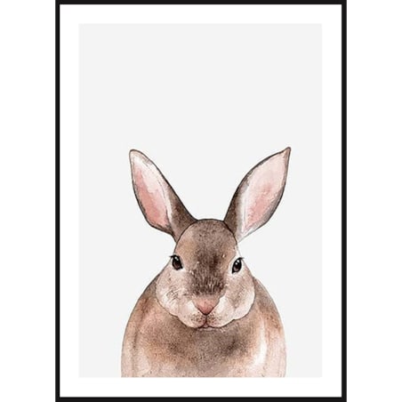 Poster Story, Plakat, Obraz - Zajączek w Akwareli, wymiary 21 x 30 cm