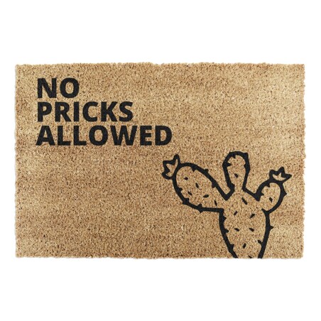 Wycieraczka z No Pricks Allowed motywem kaktusa