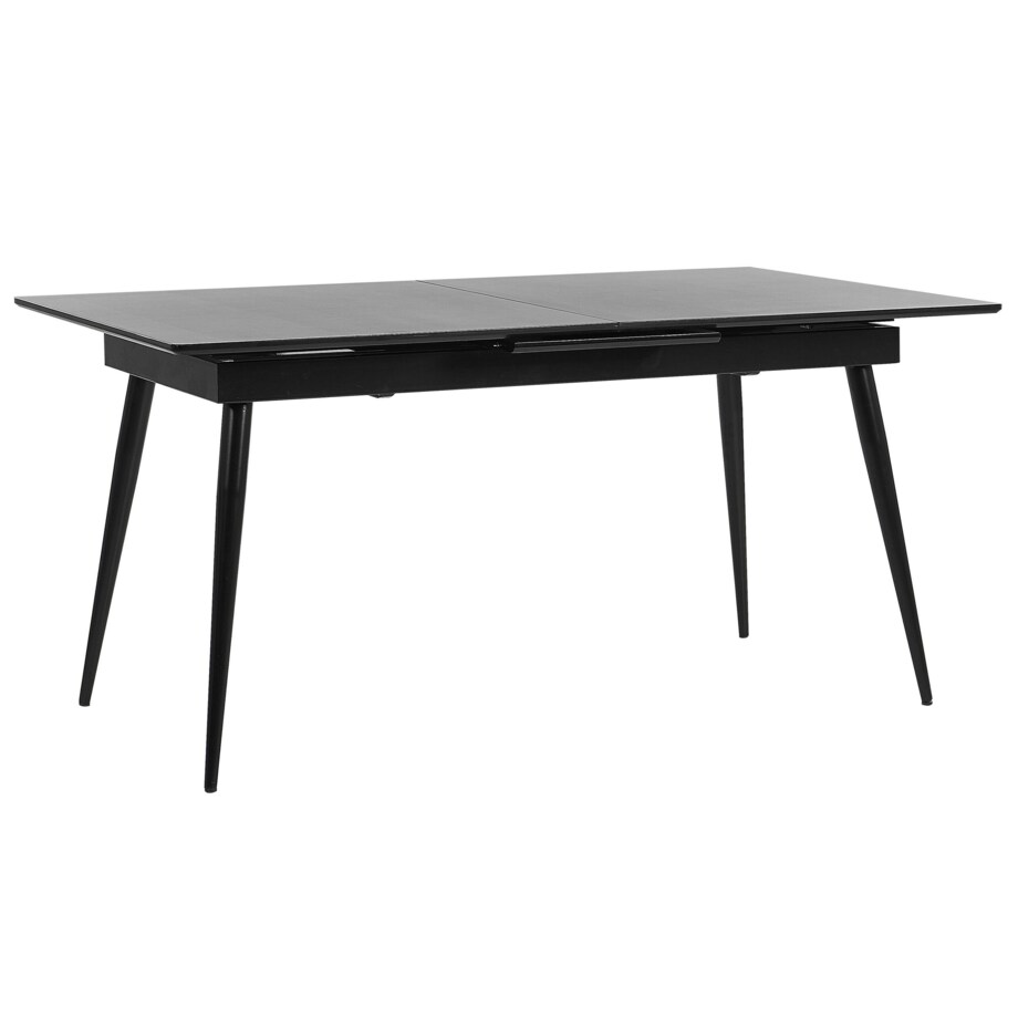 Stół do jadalni rozkładany 160/200 x 90 cm czarny MALDON