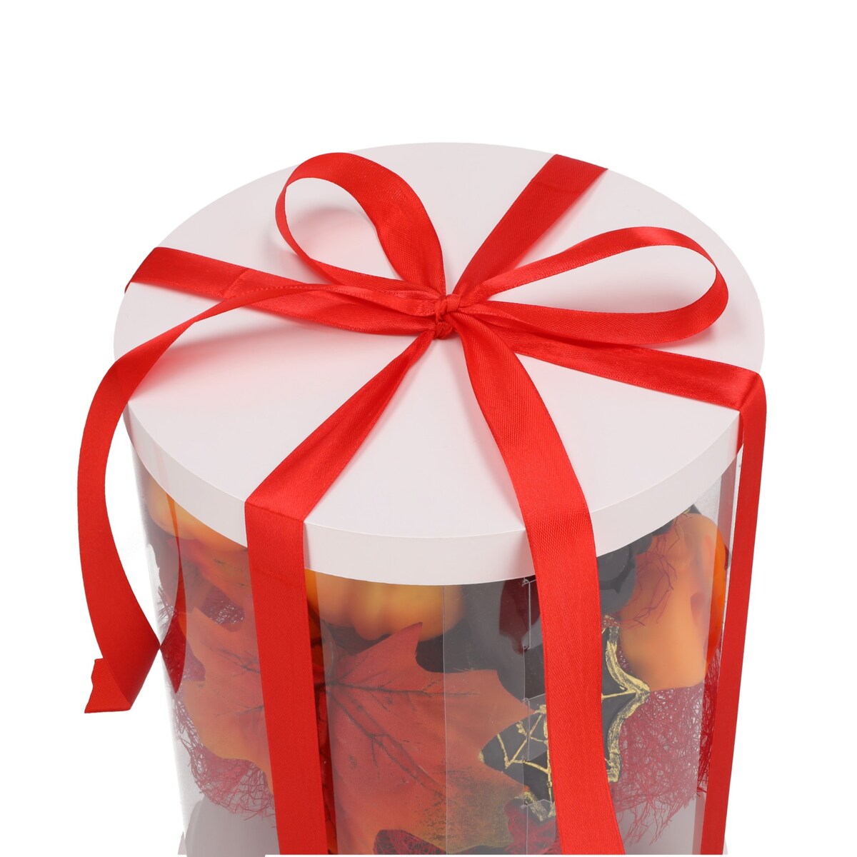 Świeca sojowa ZAPACHOWA świeczka HALLOWEEN dynia FLOWERBOX jesienna BUKIET