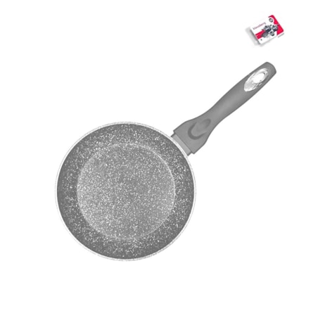 Patelnia granitowa 24cm indukcja gaz KLAUSBERG Marmo Grey