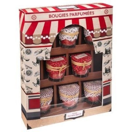 Komplet świeczek ozdobnych X-MASS, świece świąteczne, 8 sztuk w komplecie