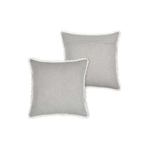 Poduszka dekoracyjna CLARINE z koronką, 40 x 40 cm