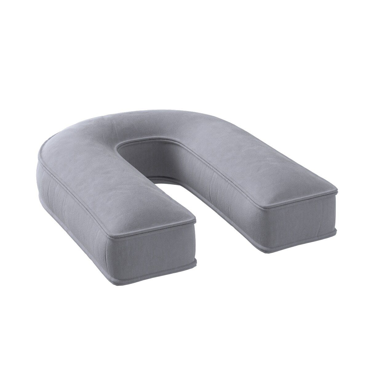 Poduszka literka U, srebrzysty szary, 35x40cm, Posh Velvet