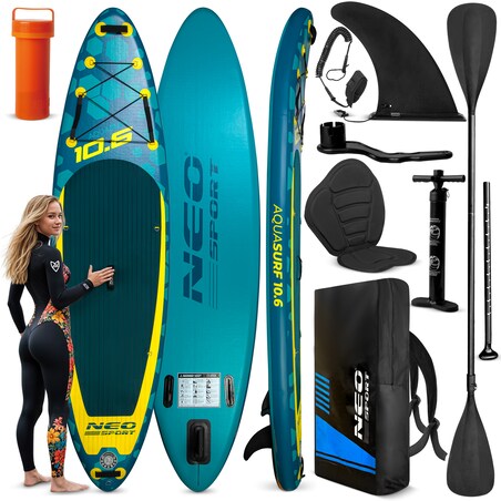 Deska SUP do pływania pompowana Paddle Aquasurf Neo-Sport 320cm ZESTAW