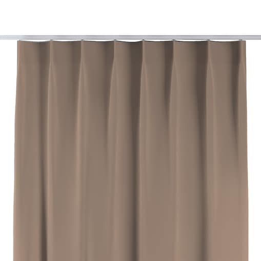 Zasłona na haczykach flex pojedynczych 130x245 mocca