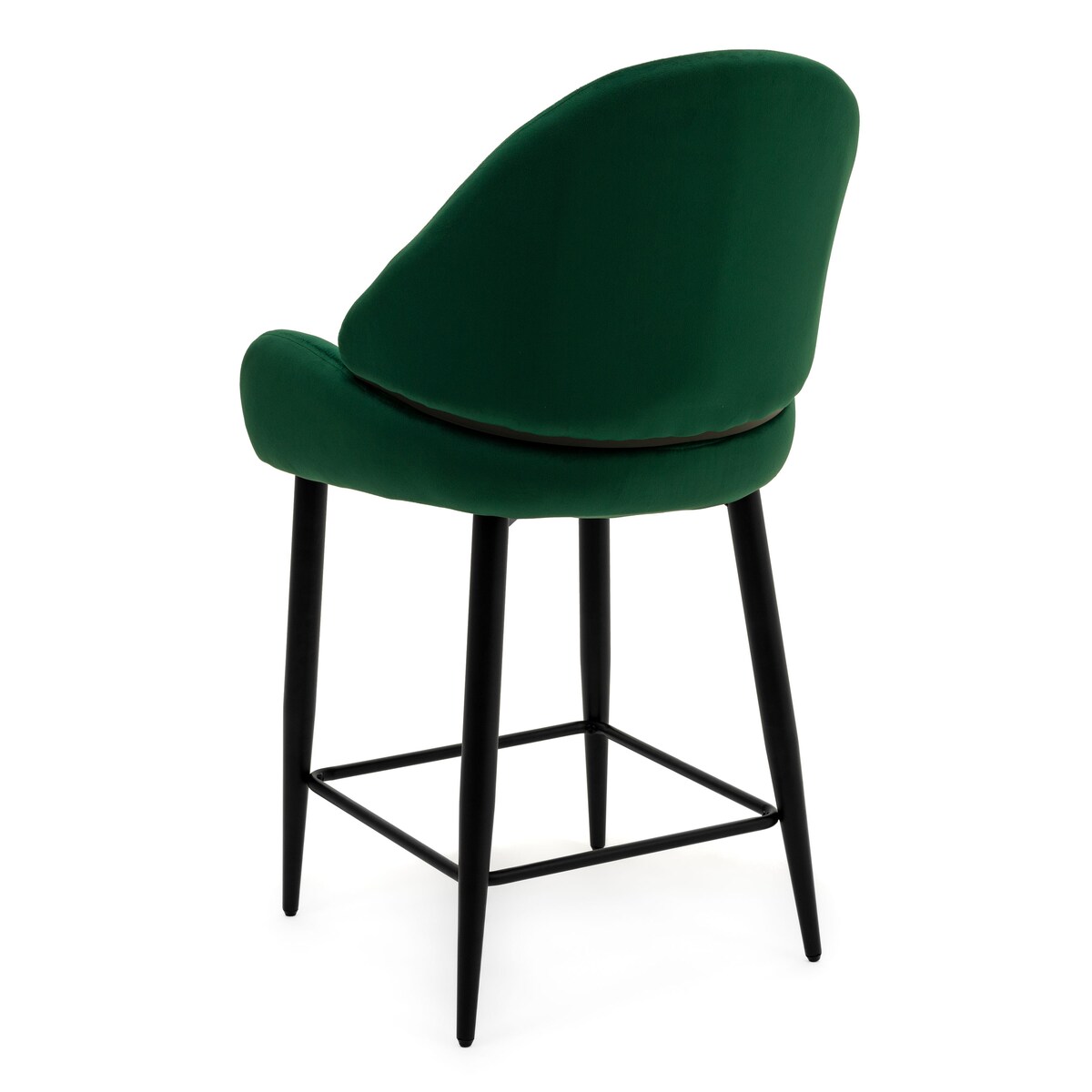 Hoker tapicerowany welurowy do salonu BERGAMO zielony