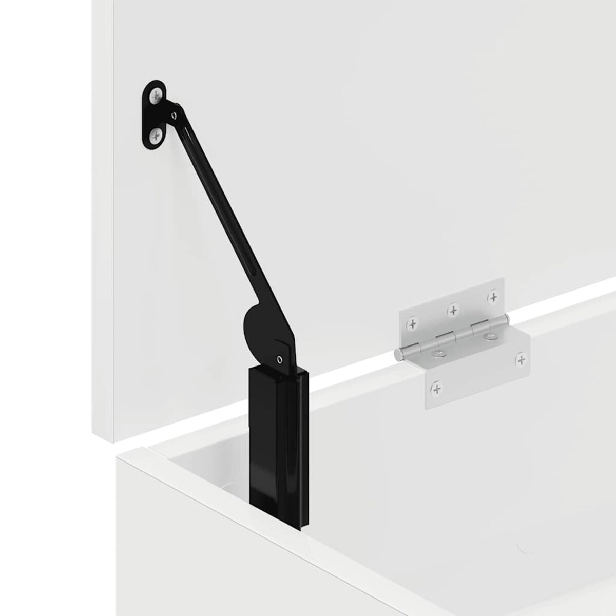 vidaXL Ławka z miejscem na buty, biała, 102x30,5x45 cm