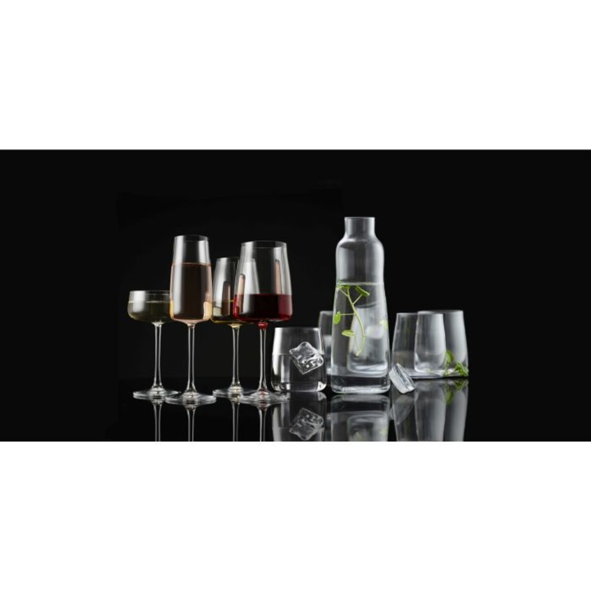 Kieliszki do szampana ze szkła kryształowego Zero 260 ml 4 sztuki 12269