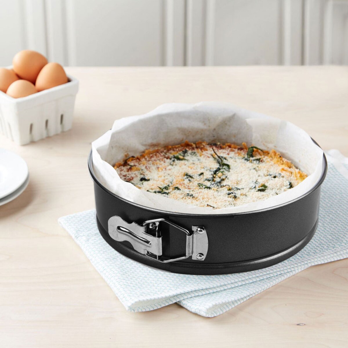 Komplet form forem do pieczenia ciasta 3-ele 24/26/28cm MAESTRO MR-1105