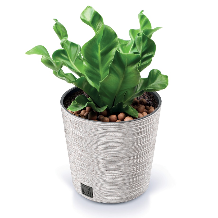 Doniczka Donica Ogrodowa 25/30 Cm Zestaw Na Taras Do Ogrodu Domu Eco Wood Biały