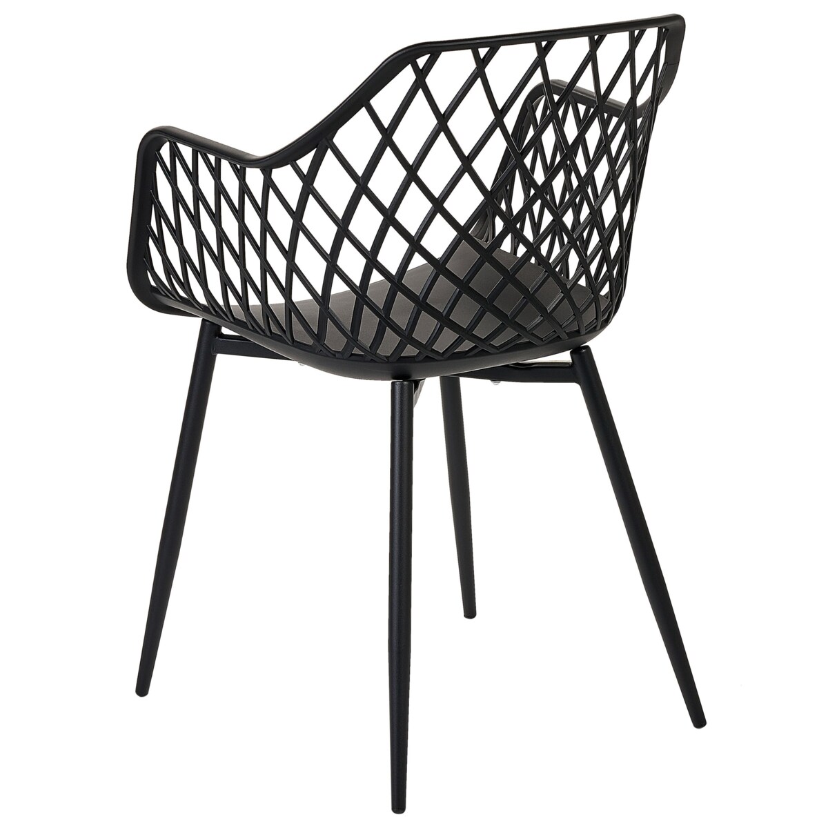 Zestaw 2 krzeseł do jadalni czarny NASHUA II