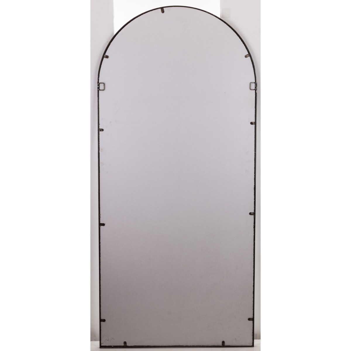 Lustro okno ze złotymi szprosami metalowe 175x80,5x2,5 cm SPECCHIO