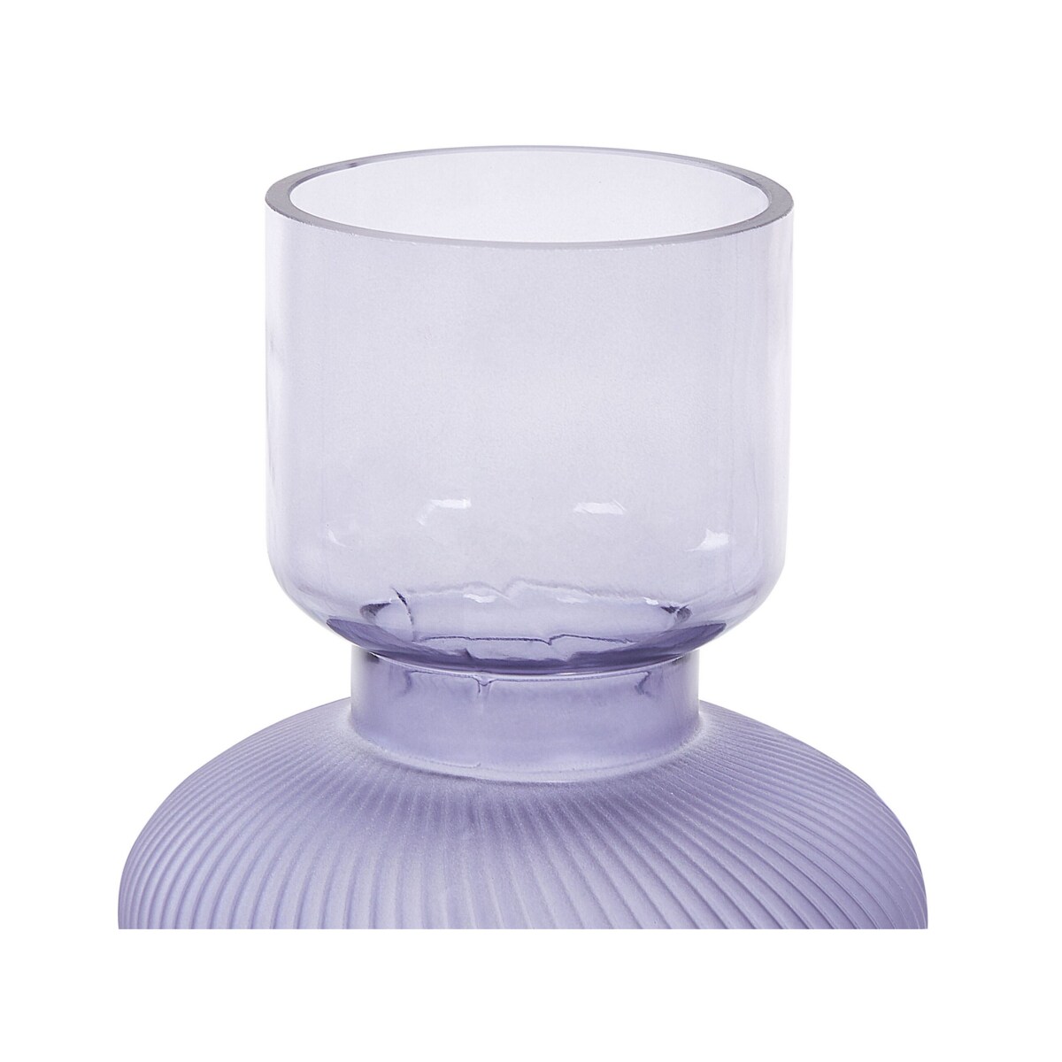 Wazon na kwiaty szklany 24 cm fioletowy RODIA