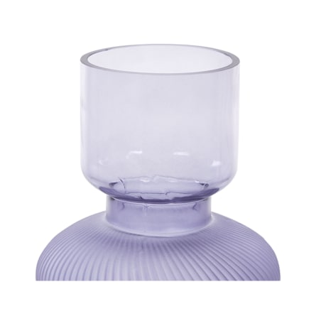 Wazon na kwiaty szklany 24 cm fioletowy RODIA