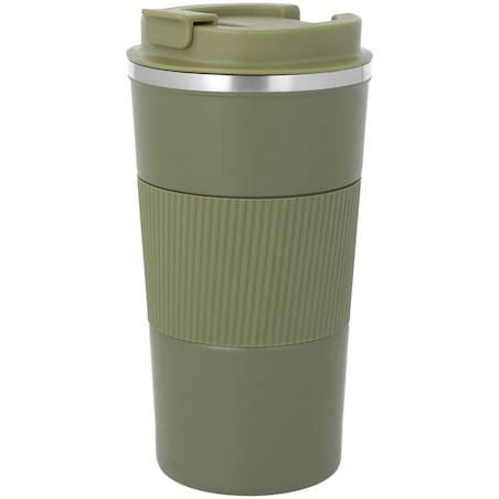 Kubek termiczny na kawę herbatę napoje termos zielony matowy 500ML BRUNBESTE BB-3574