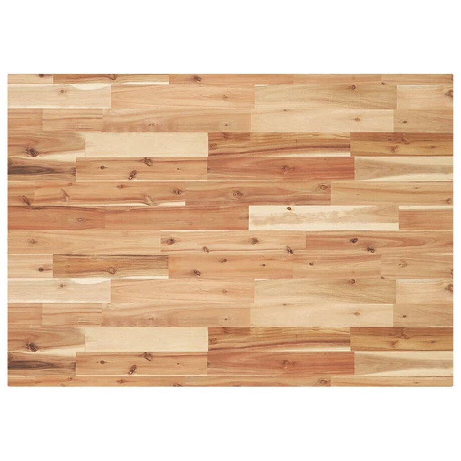 vidaXL Półka ścienna pod umywalkę, stal i lite drewno akacjowe