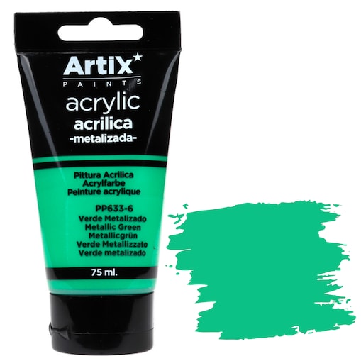 farba akrylowa artix pp633-6 metalic green 75ml