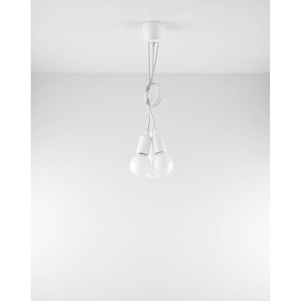 Lampa wisząca DIEGO 3 biała