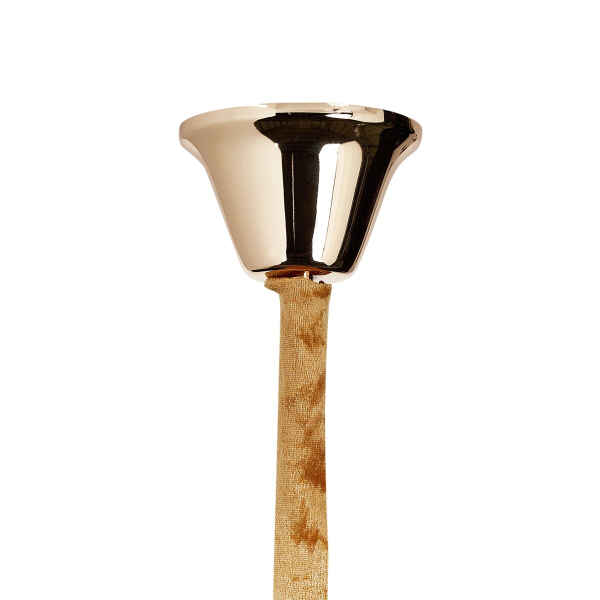 Żyrandol z kryształkami złoty ABELLAS