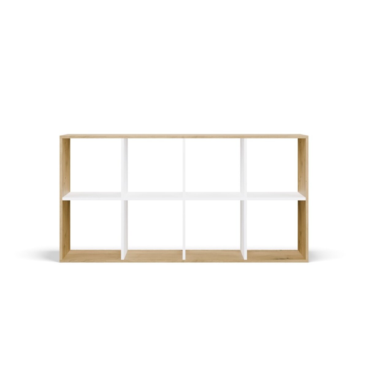 Regał Malax 2X4 Dąb Artisan Biel