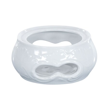 Podgrzewacz mały Rococo Maria białe 0001