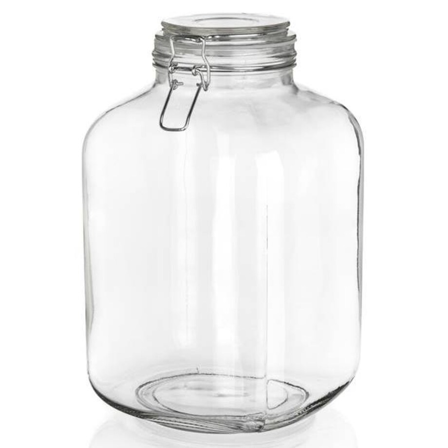 SŁOIK DUŻY szklany 5 L pojemnik hermetyczny klips weki żywność ogórki