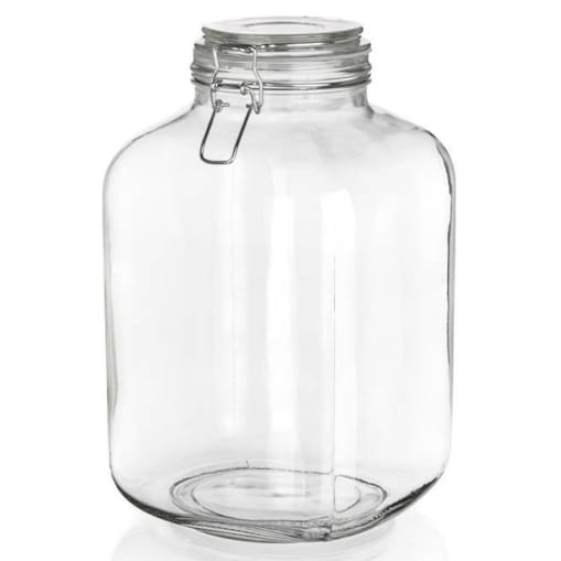 SŁOIK DUŻY szklany 5 L pojemnik hermetyczny klips weki żywność ogórki