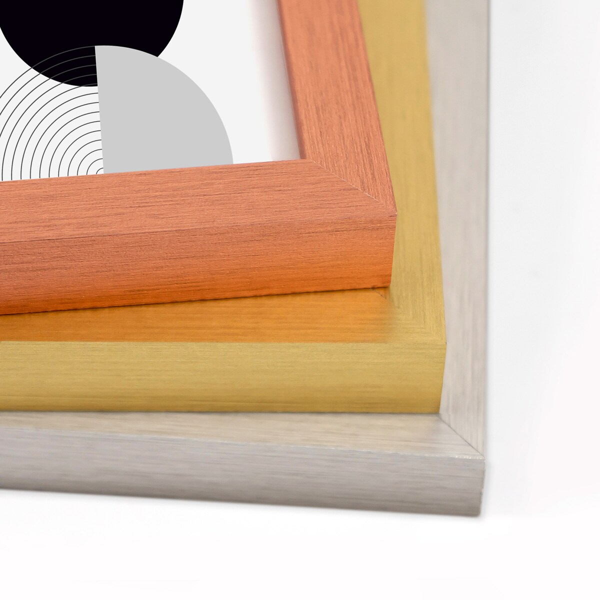 Srebrna ramka na zdjęcia 13x18 cm rama MDF ramki do zdjęć 18x13 cm LUCA®