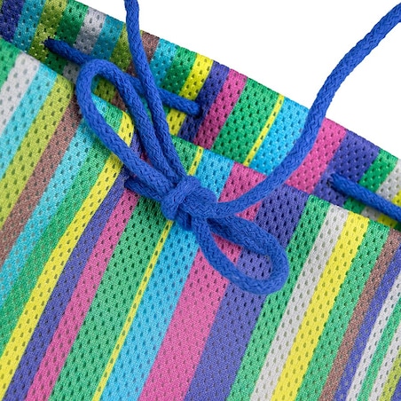 Torba plażowa wielokolorowe pasy 42×40 cm
