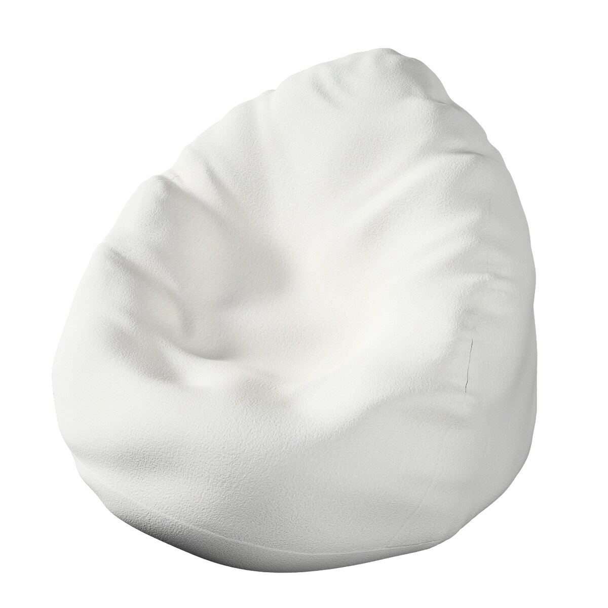 Worek do siedzenia, biała bukla, Ø60 x 105 cm, Boucle Teddy