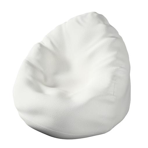 Worek do siedzenia, biała bukla, Ø60 x 105 cm, Boucle Teddy