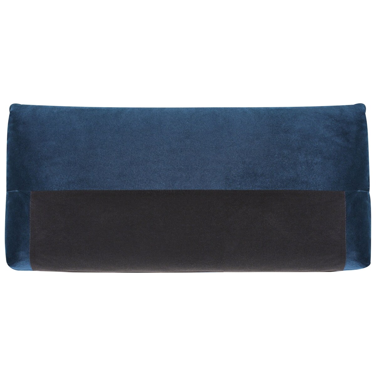 Sofa 3-osobowa welurowa ciemnoniebieska LUVOS