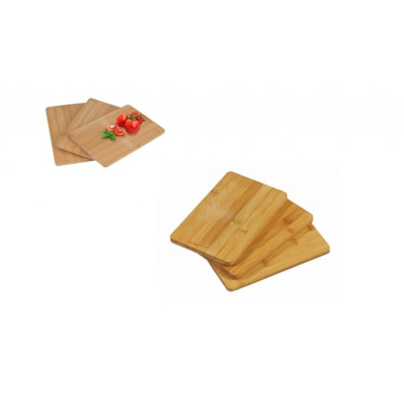 DESKA DO KROJENIA BAMBUSOWA Zestaw 3szt 22x14cm