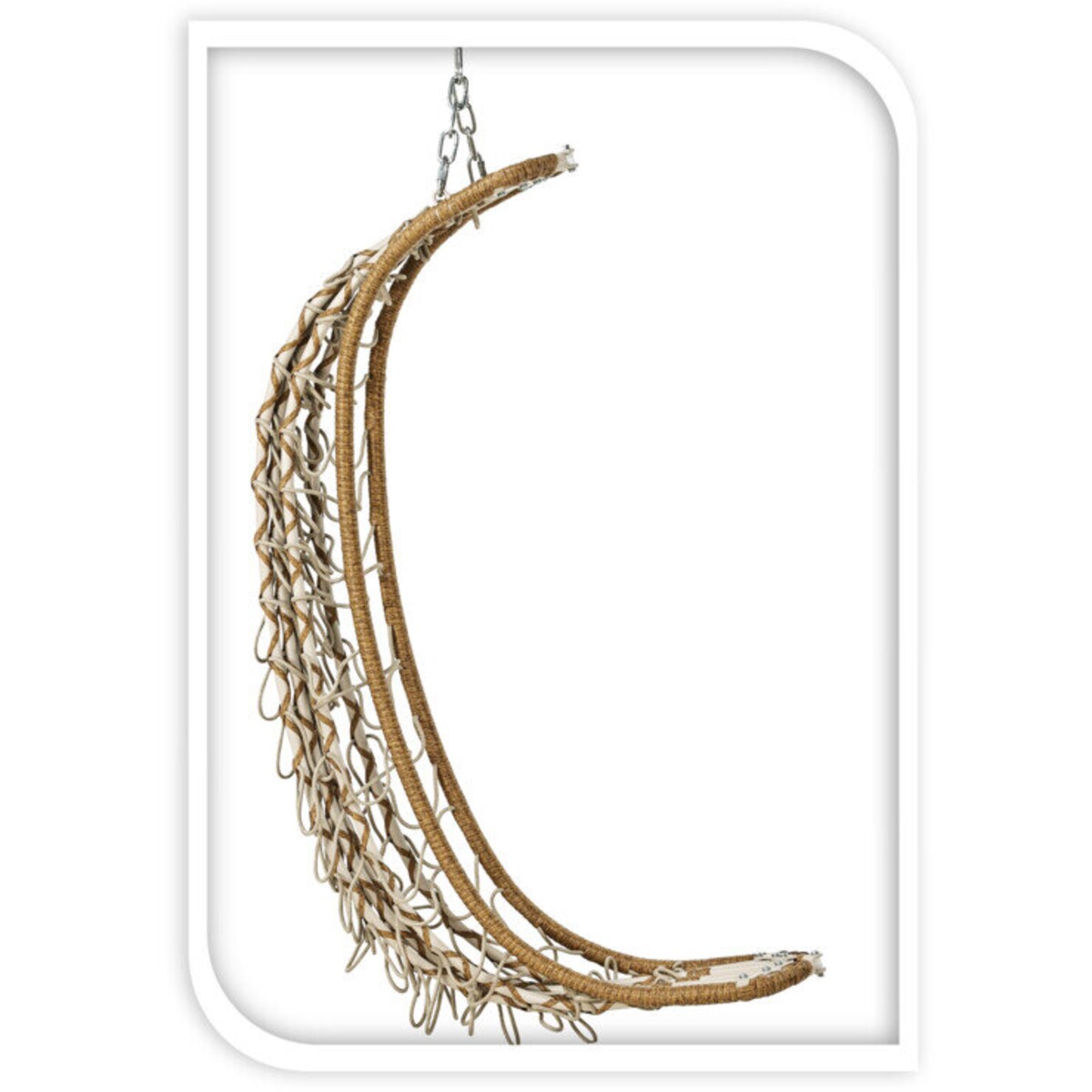 Fotel wiszący huśtawka ogrodowa, wys. 195 cm