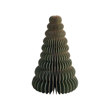 Zestaw 5 dekoracji świątecznych VORMA Choinka 14/20/20/25 cm Beżowy/zielony