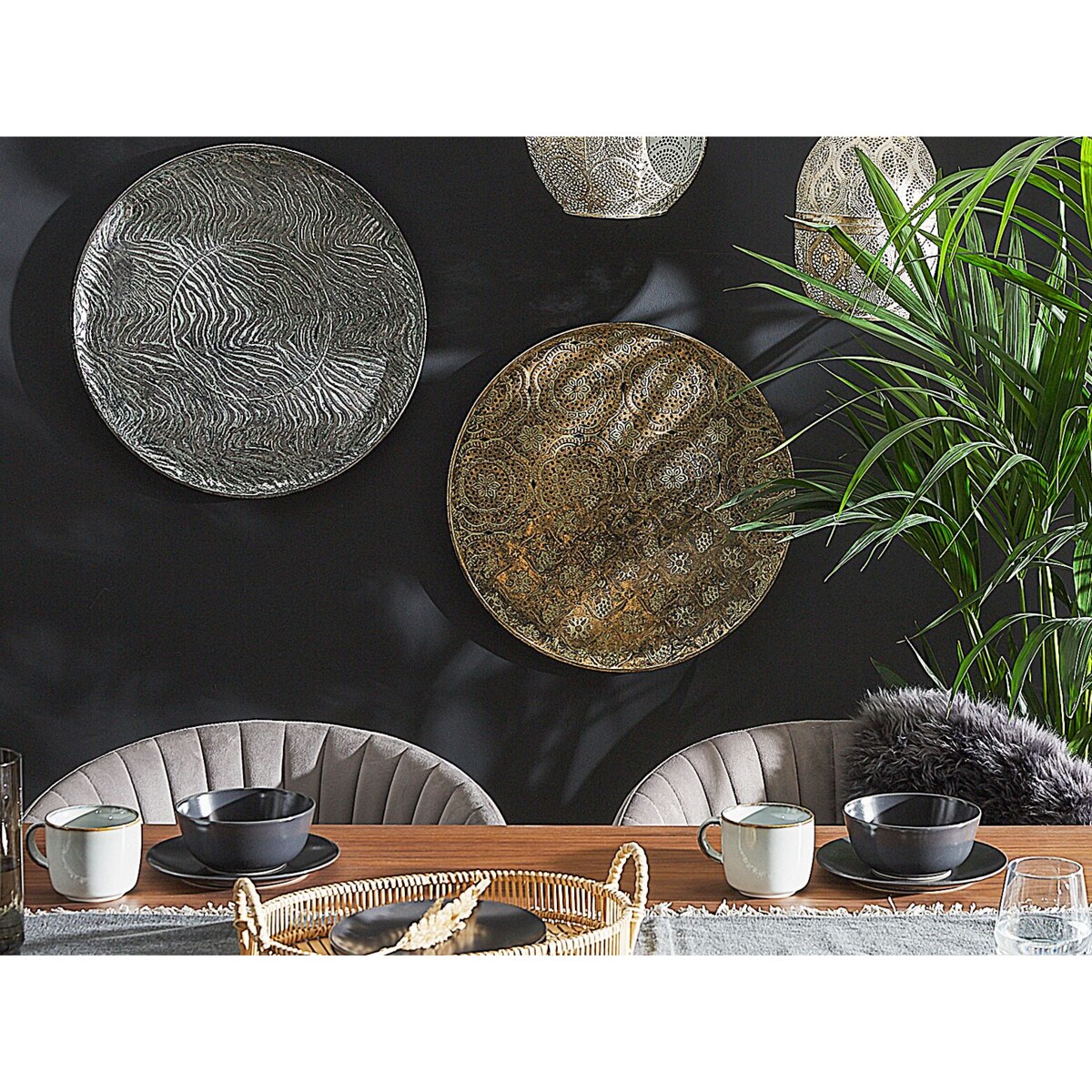 Taca dekoracyjna srebrna KITNOS