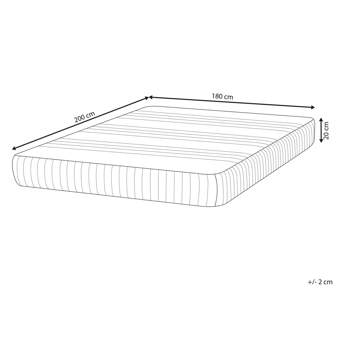 Materac lateksowy FANTASY H3/4 twardy 180 x 200 cm
